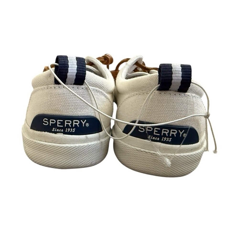 Sperry Topsider Women’s Size 6.5 High White Canvas Sneakers Shoes *PB - Picture 4 of 9